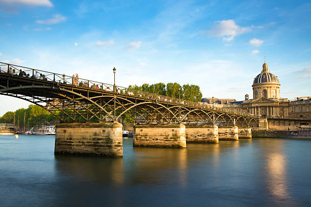 Pont des Arts Bridge, Paris stock photo