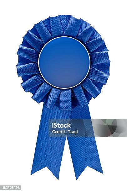 Blue Ribbon Stock Photo - Download Image Now - Award Ribbon, Award, Blue