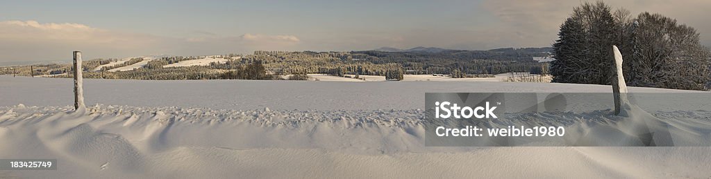 Straßenrand Pulverschnee Panorama - Lizenzfrei Anhöhe Stock-Foto