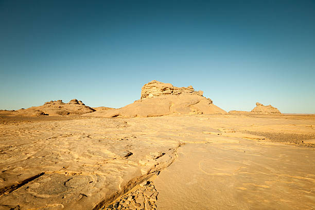 istock Rock landscape in Libyan Sahara desert 183426123
