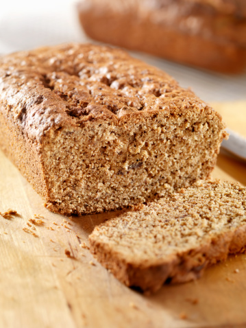 Gluten free Banana Bread with Raisins and Nuts-Photographed on Hasselblad H3D2-39mb Camera