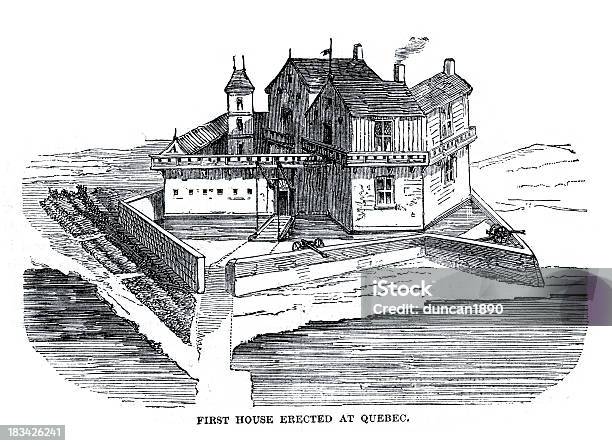 Vetores de Casa Colonial Fortificados e mais imagens de Antigo - Antigo, Casa, Castelo