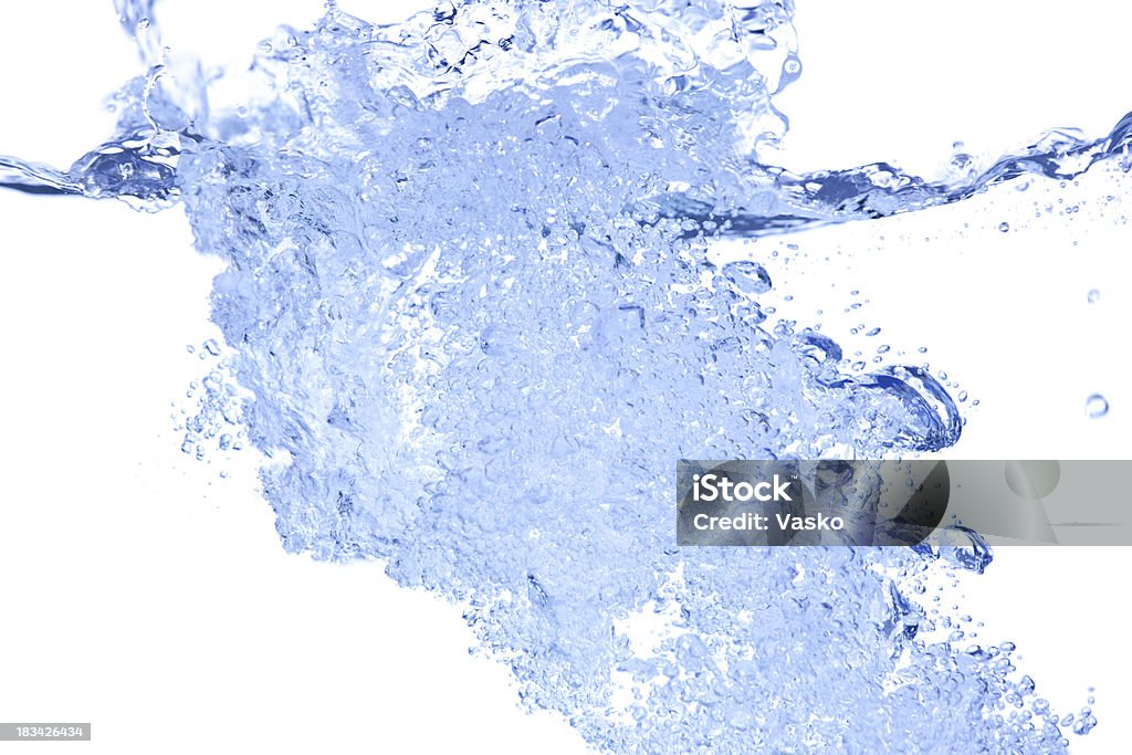 Water Picture of water on a white background.     Abstract Stock Photo