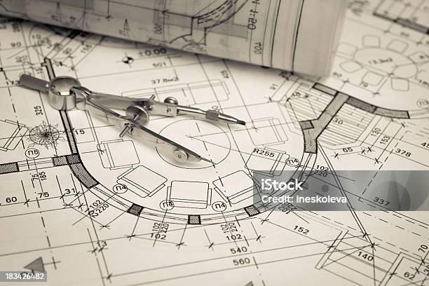 Cianografie - Fotografie stock e altre immagini di Affari - Affari, Ambientazione interna, Architetto