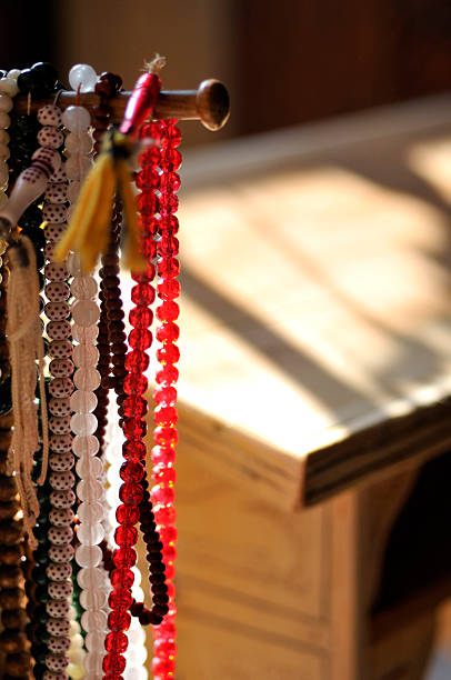 istock Beads and reading table for Quran 183426550