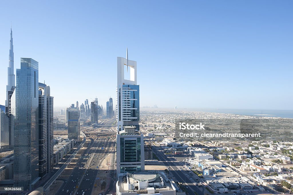 Dubai zimowy rano - Zbiór zdjęć royalty-free (Bez ludzi)