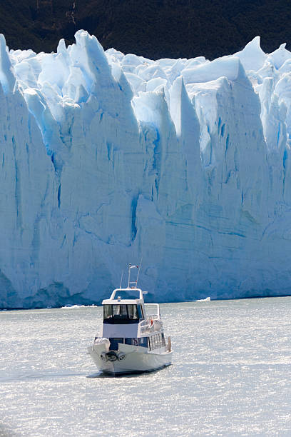 istock Touristic boat on Perito Moreno 183426922