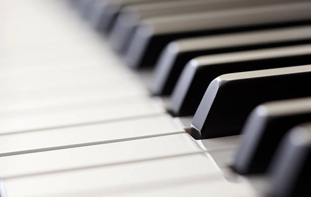 istock Diagonal close-up of piano keys 183426932
