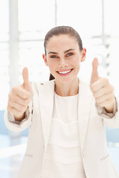 istock Businesswoman Showing Her Approval 183427929