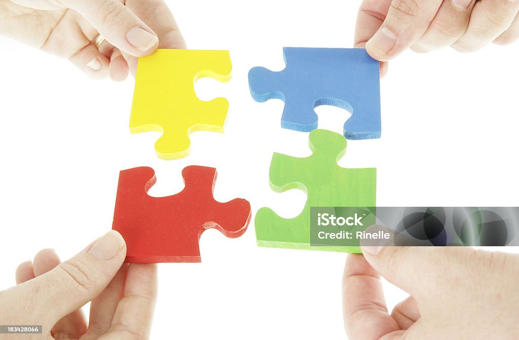 Helle Puzzle - Lizenzfrei Berufliche Partnerschaft Stock-Foto