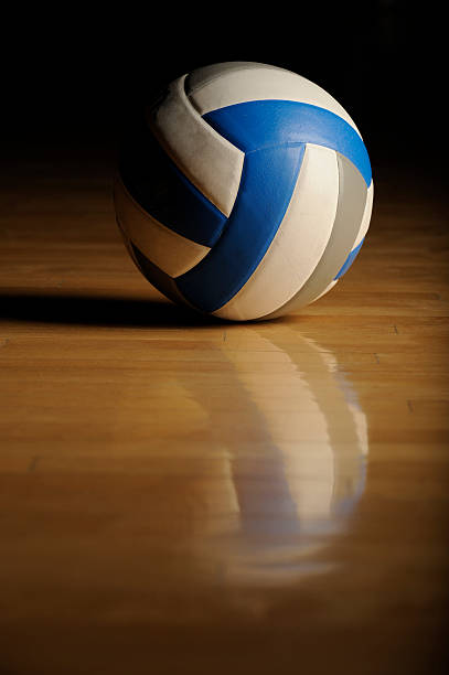 istock Volleyball on Wood Floor 183428204
