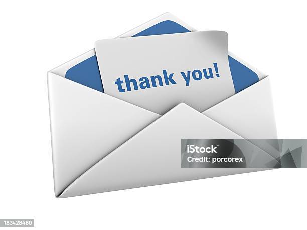 Koperty Z Dziękuję Word - zdjęcia stockowe i więcej obrazów Thank You - Angielski zwrot - Thank You - Angielski zwrot, E-mail, Ikona