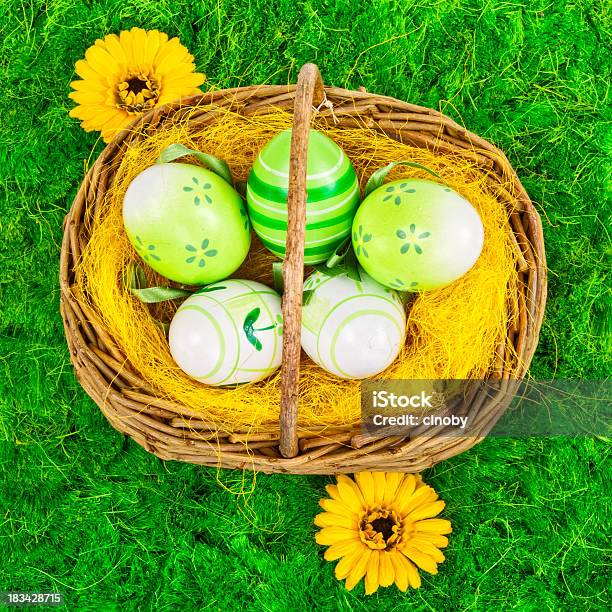 Easter Basket Stock Photo - Download Image Now - Agricultural Field, Arrangement, Basket