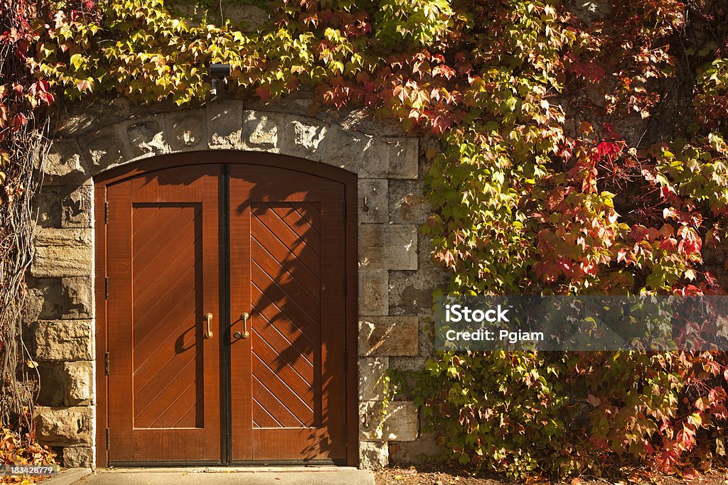 Vinha porta de entrada no outono - Royalty-free Vale de Napa Foto de stock