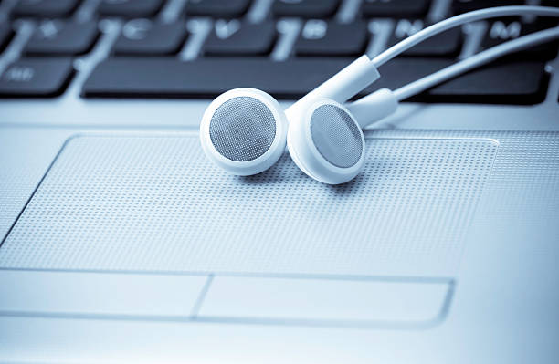 Music Downloads And Audio Podcasting stock photo