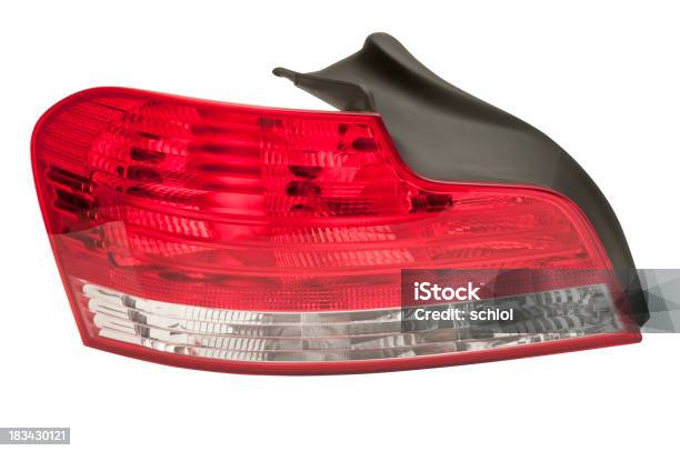 Foto de Veículo Tail Light e mais fotos de stock de Carro - Carro, Fundo Branco, Lanterna traseira