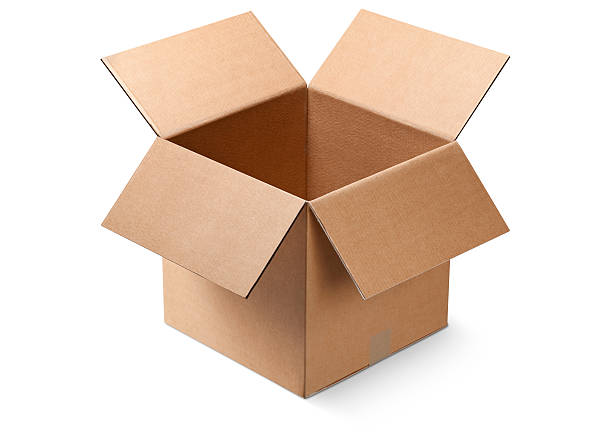 картонная коробка - unpacking moving office container moving house стоковые фото и изображения
