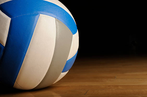 istock Volleyball on Wood Floor 183430575