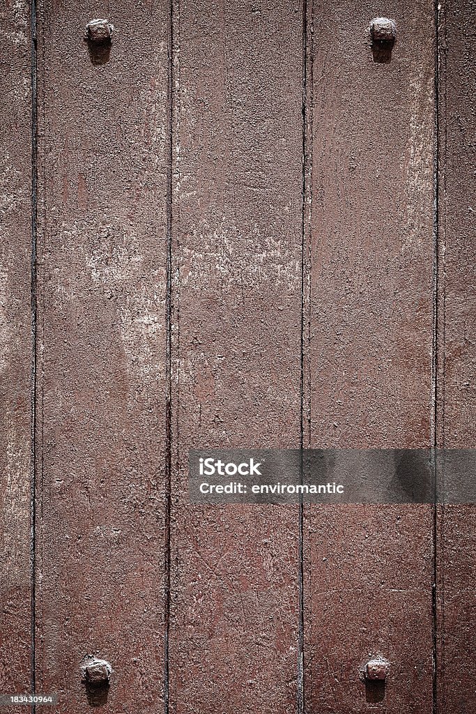Grunge sfondo in legno con quattro frame borchie. - Foto stock royalty-free di Ambientazione esterna