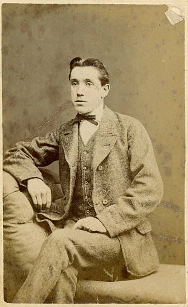 istock Young Victorian Man Old Photograph 183431192