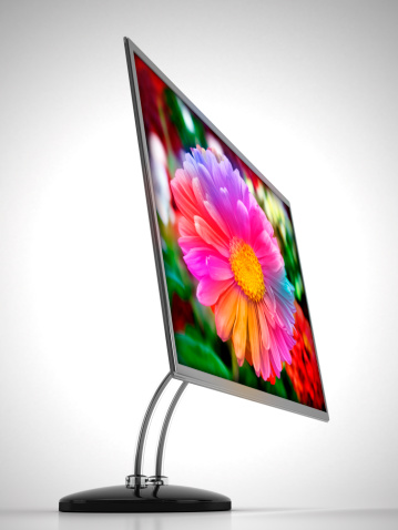 Ultra thin LED display with clipping path. The image in the screen is my own photo.Similar images: