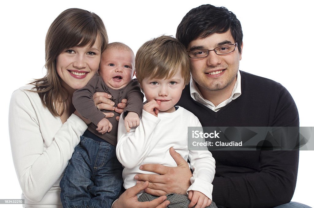 Famiglia felice - Foto stock royalty-free di 0-11 Mesi