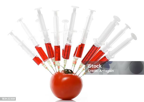 Tomaten Experiment Stockfoto und mehr Bilder von Abnehmen - Abnehmen, Spritze, Biotechnologie