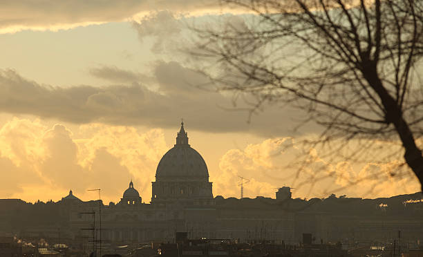istock St. Peter's Basilica at dusk, Rome Italy 183432402