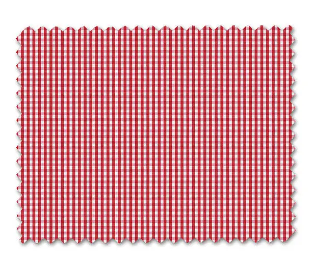 Photo of Red Plaid Fabric Swatch