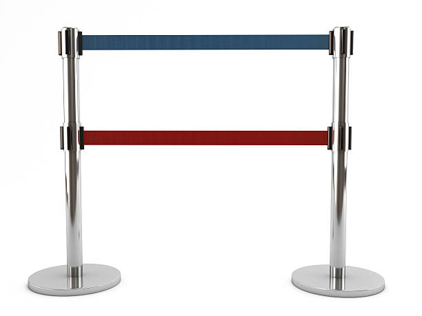 istock Metal stanchions 183432872