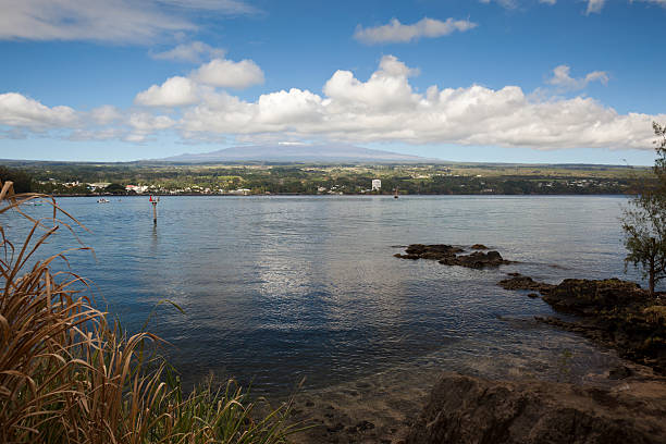 istock Hilo Bayfront with Snowcapped Mauna Kea in Hawaii 183433288