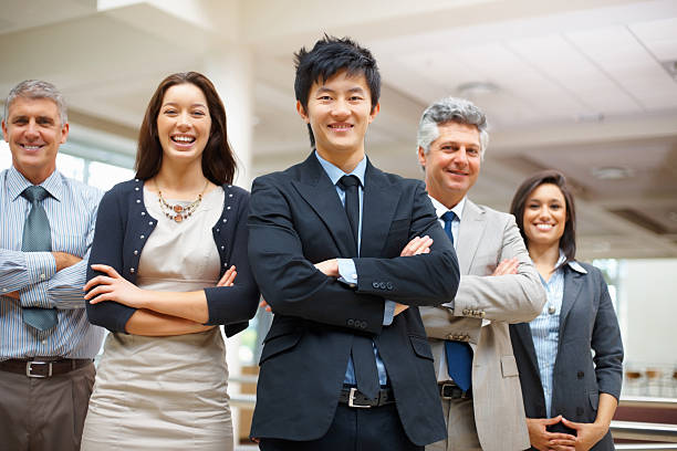 istock Confident multi ethnic business people 183433541
