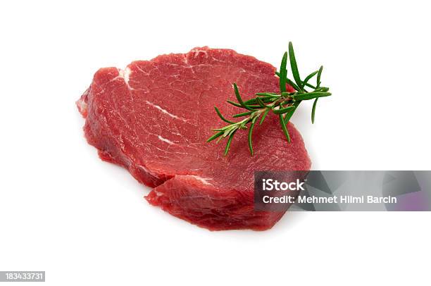 Single Rohe Steak Stockfoto und mehr Bilder von Weißer Hintergrund - Weißer Hintergrund, Fleisch, Steak