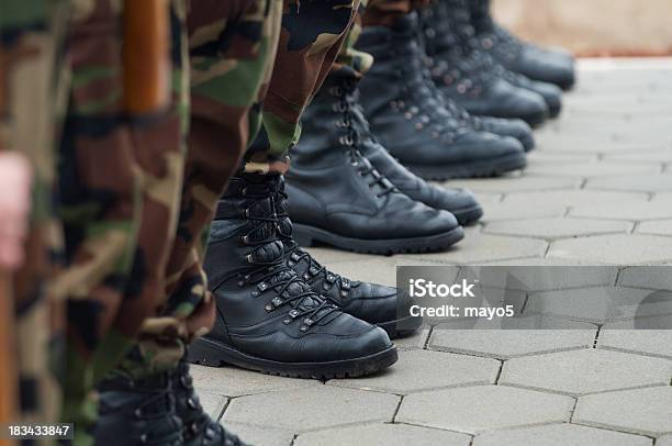Boots Stock Photo - Download Image Now - Army, Boot, Camouflage Clothing