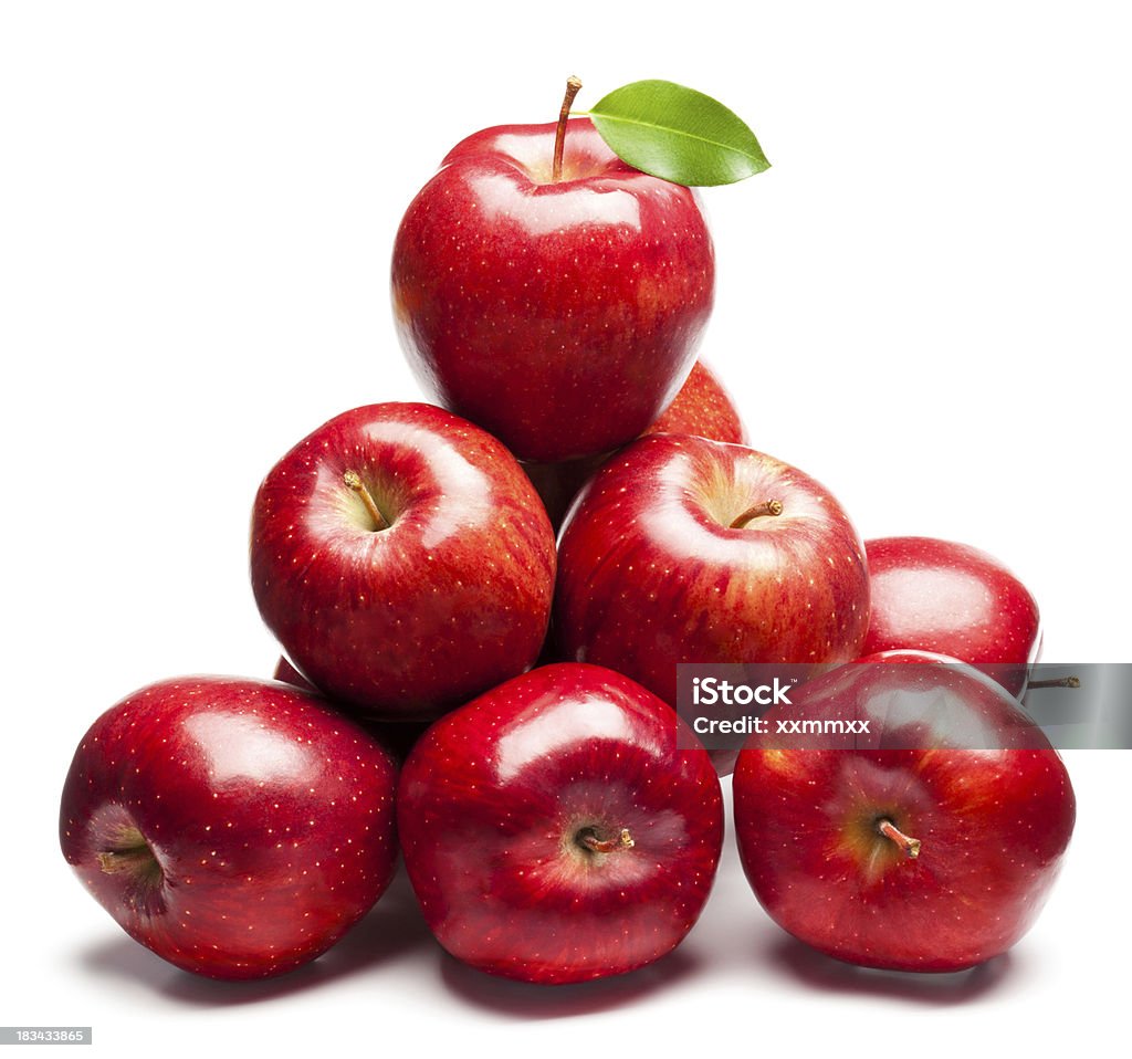 Manzanas rojas - Foto de stock de Montón libre de derechos