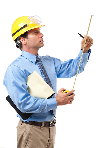istock Construction Contractor Businessman Isolated on White Background 183434119