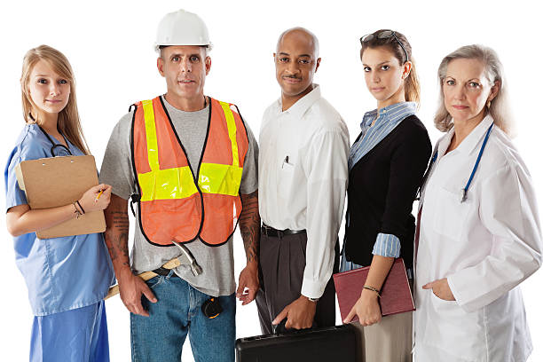 istock Serious Diverse Group of Various Professionals 183434123