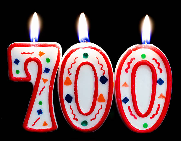 istock number 700 birthday candle 183434130