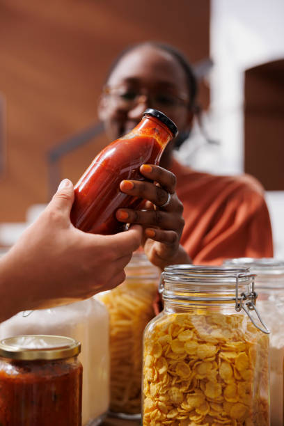 istock Customer purchasing organic bio food 1834353465