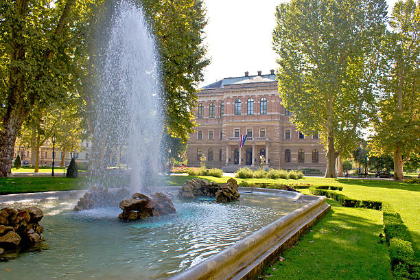 istock Zrinjevac square , park in Zagreb 183436448