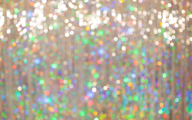 istock Blurred round bokeh highlights of Christmas tinsel 1834385712