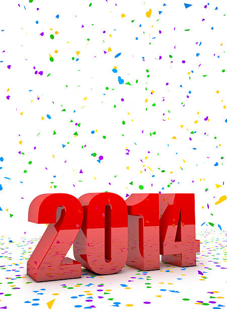 New year 2014 3D Render of the 2014 text 2014 stock pictures, royalty-free photos & images