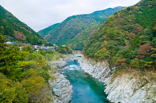 Koboke viewpoint in Iya valley, Shikoku, Japan.