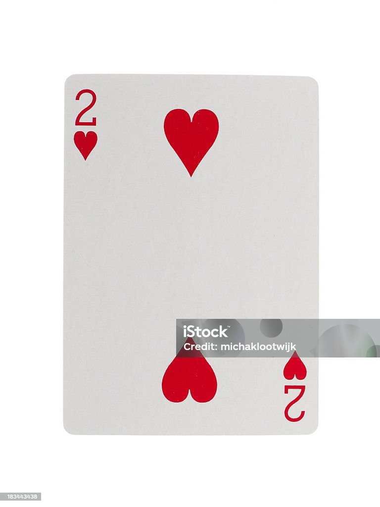 Spielkarte (zwei) - Lizenzfrei Auseinander Stock-Foto