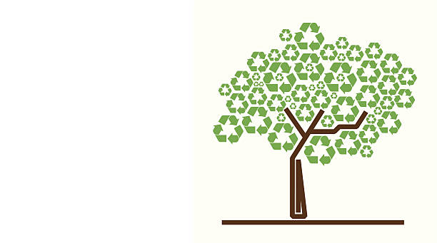 Recycle Symbol Tree - Illustration vector art illustration