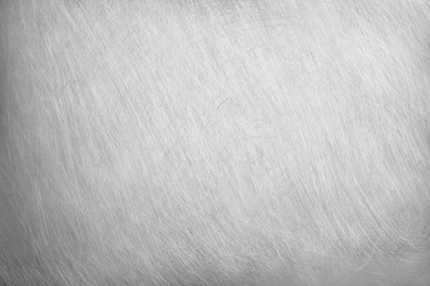 istock texture of old aluminum metal with scratch for background. 1834479653