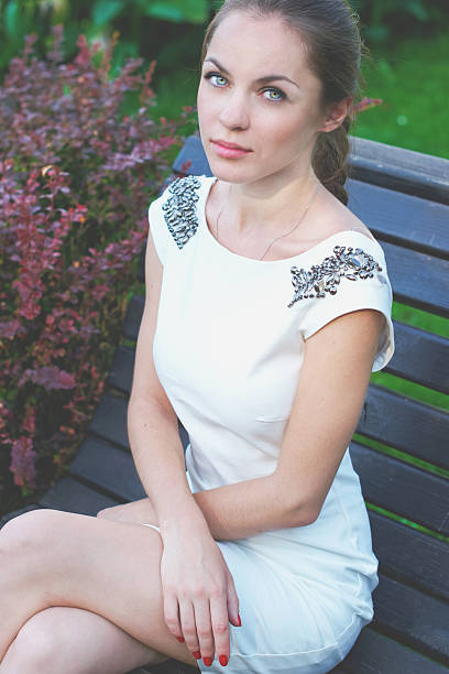 istock Fashion model in nature 183449042