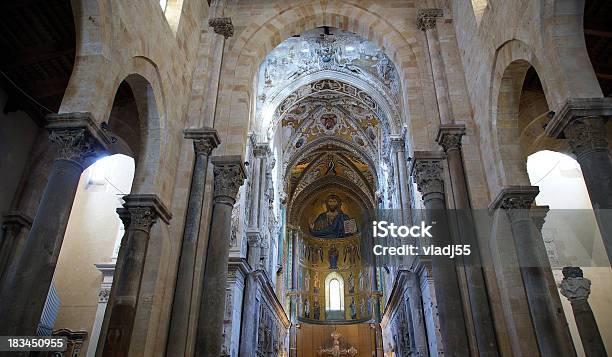 Internobasilica Cattedrale Di Cefalù Sicilia Italia Meridionale - Fotografie stock e altre immagini di Cattedrale