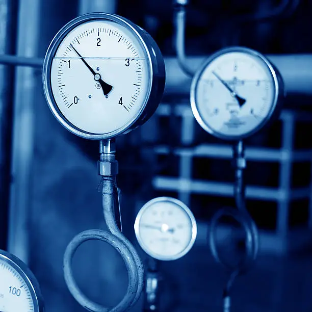 Photo of Pressure gauges and valves