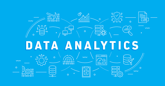 Data Analytics Header Image Data Analytics Related Banner Design For Web Page Headline Brochure ...